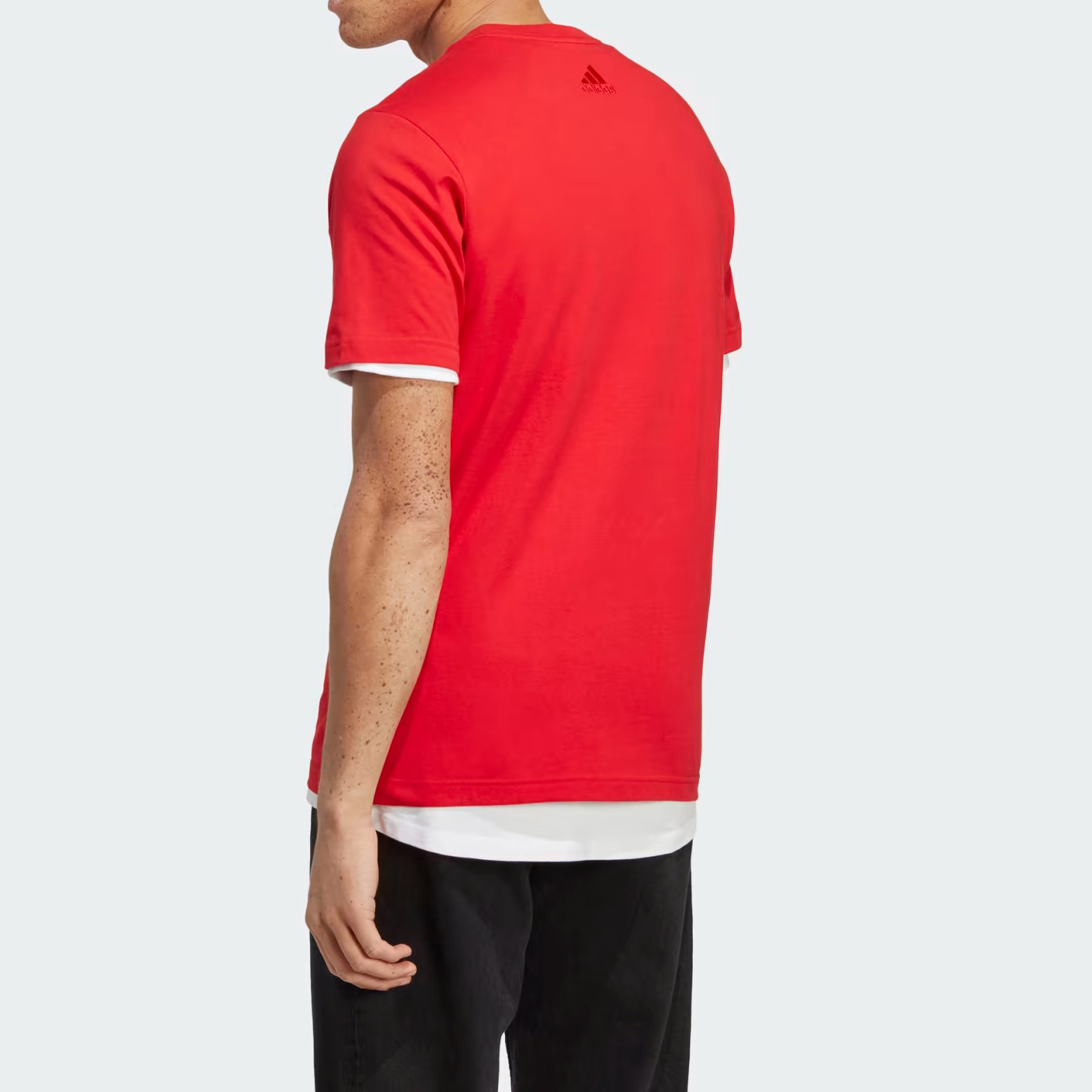 Essentials Single Jersey Linear Embroidered Logo Tee