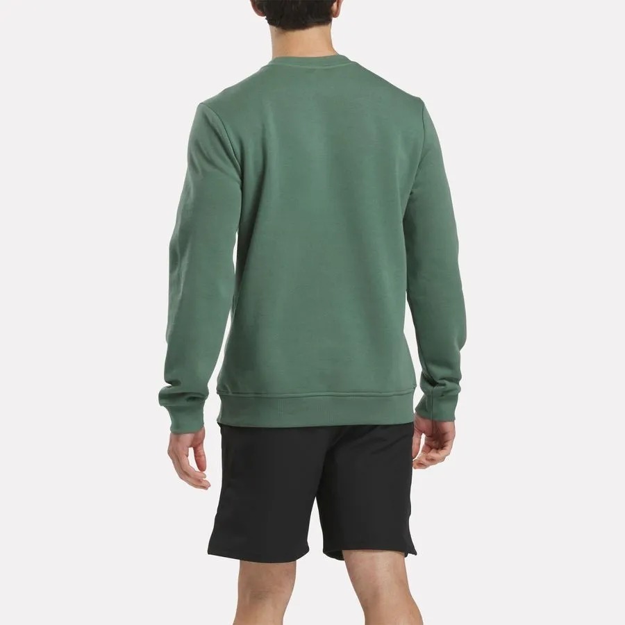 Identity Fleece Stacked Logo Crew