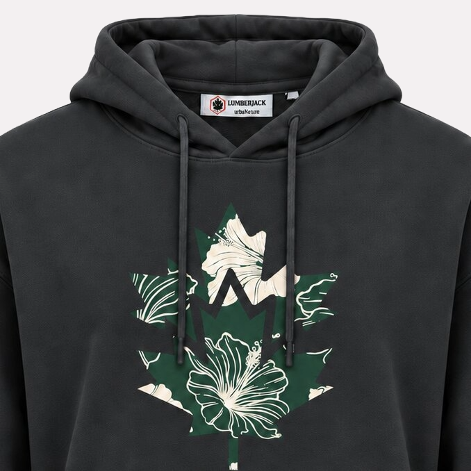 Sweatshirt à Capuche Nature Floral Logo