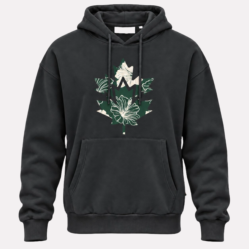 Sweatshirt à Capuche Nature Floral Logo