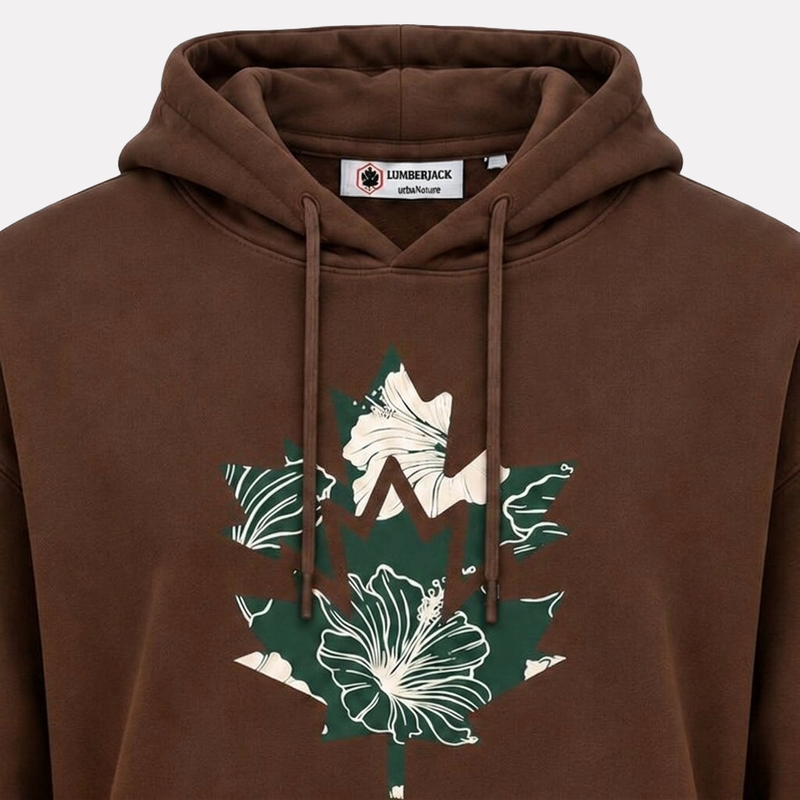 Sweatshirt à Capuche Nature Floral Logo