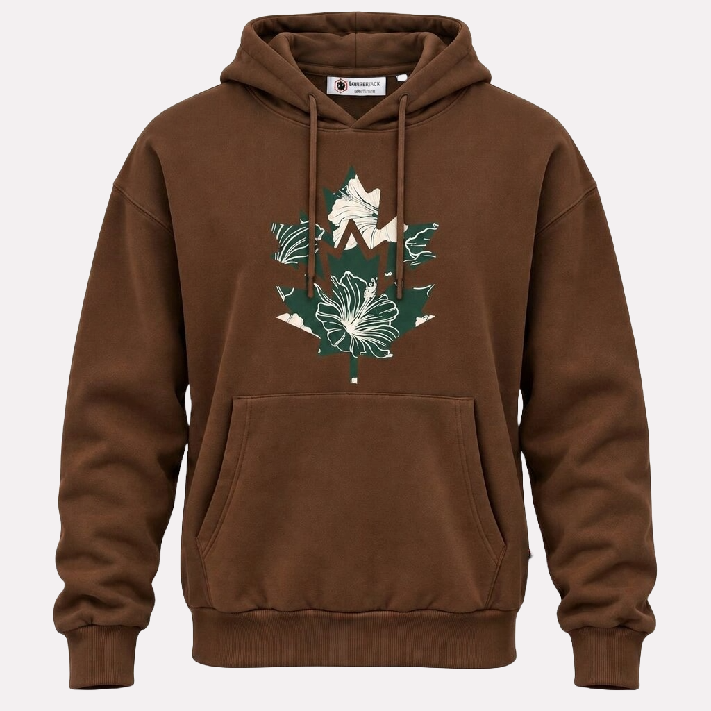 Sweatshirt à Capuche Nature Floral Logo